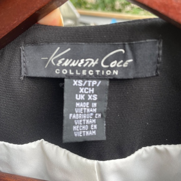 Kenneth Cole Gray/Gold Shimmer Blazer - Picture 8 of 9